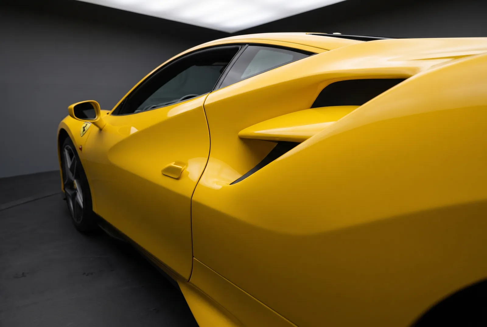 Detail van een Ferrari 488