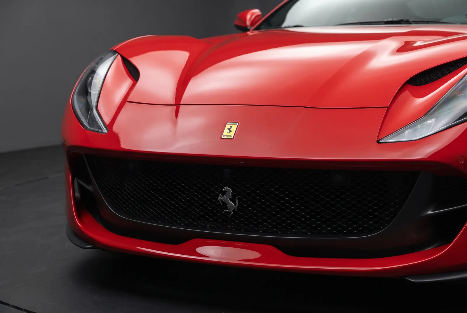 Detail van een Ferrari