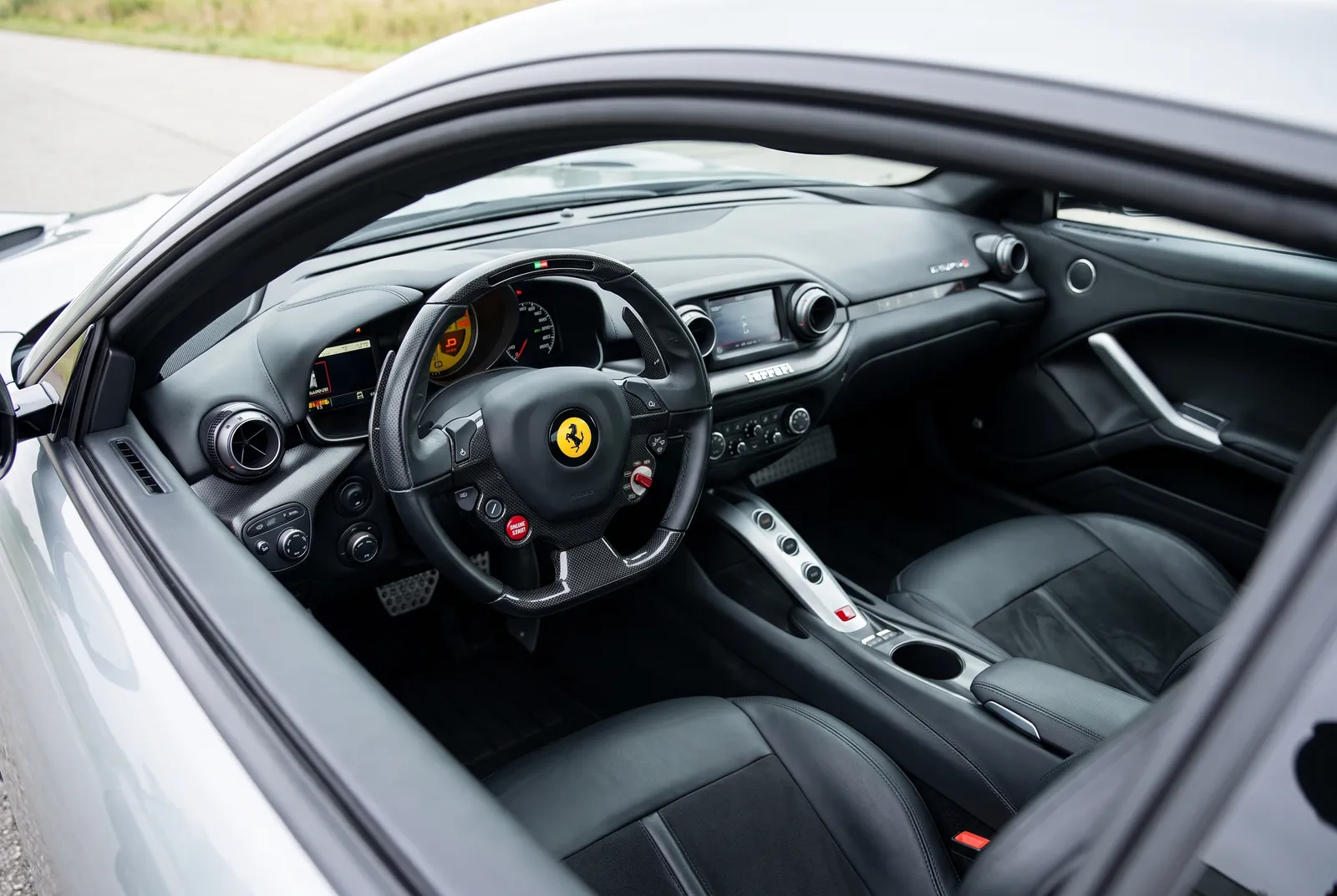 Interieur van een Ferrari